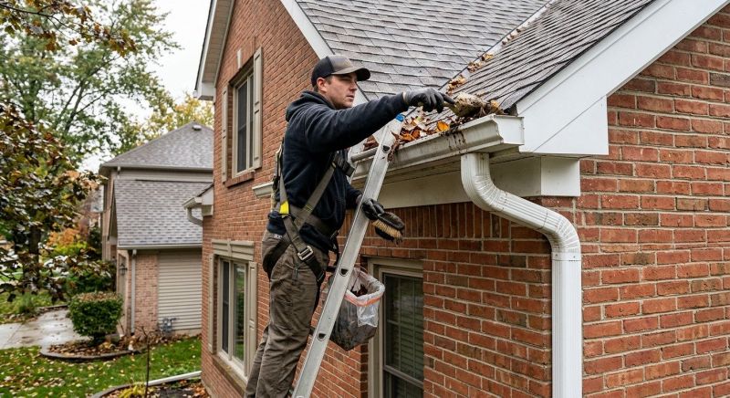 Downspout Blockage Removal in Rochester, NY