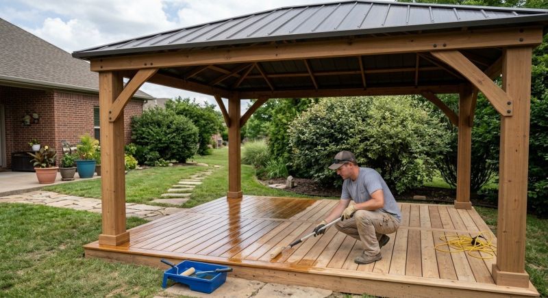 Pergola Sealing in Puyallup, WA