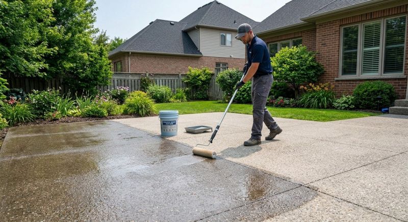 Stamped Concrete Sealing in Kansas City, KS